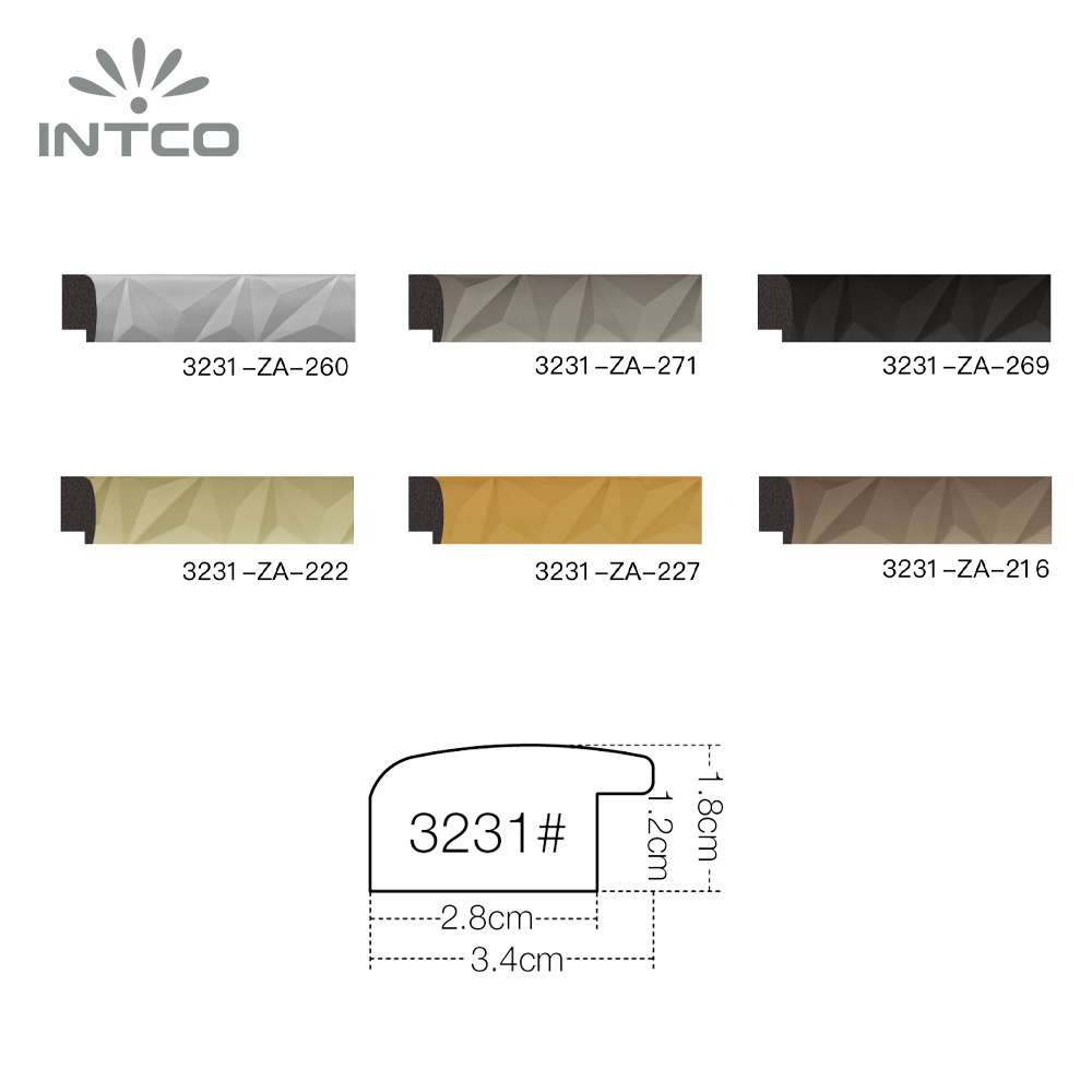 Intco picture frame moulding specifications & optional finishes